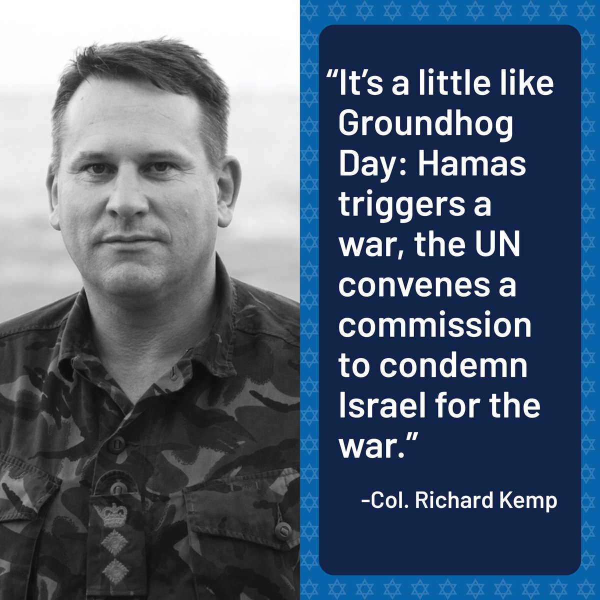 “It's a little like Groundhog Day: Hamas triggers a war, the UN convenes a commission to condemn Israel for the war.” -@ColRichardKemp calls it like it is.
#FixedInquiry #SupportIsrael #UnitedNations #PillayIsBiased #OperationGuardianoftheWalls #Israel