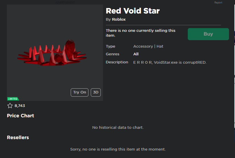 Roblox Trading News Rolimon's on X: New Limited: Red Void Star / X