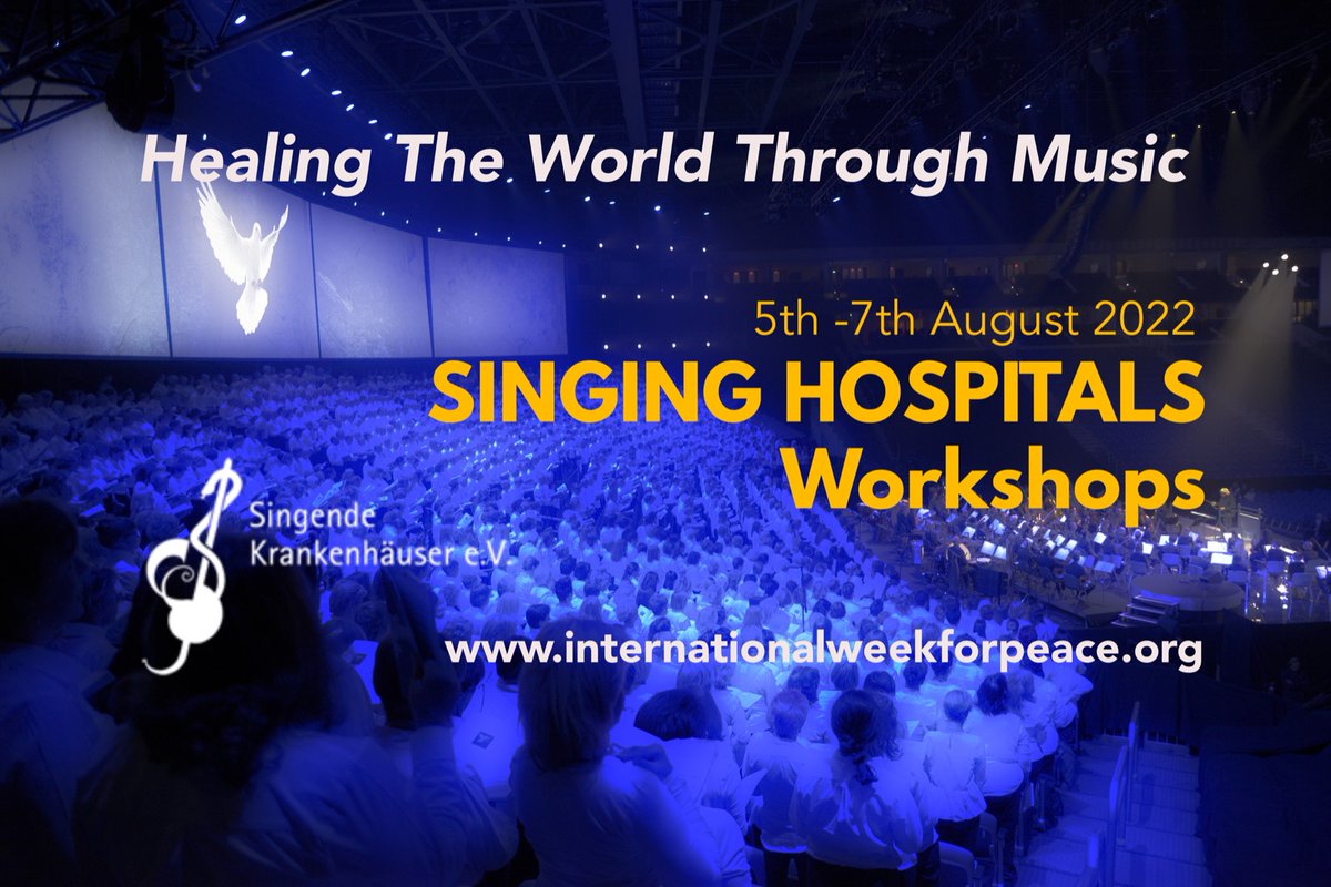 📌Have you checked out our #workshops in collaboration with the Singende Krankenhäuser e.V. - Singing Hospitals ❓
We cannot wait to explore the possibilities of our voices🎈
Grab your #festivalticket at internationalweekforpeace.org
#singinghospitals #innerpeace #wellbeing #community