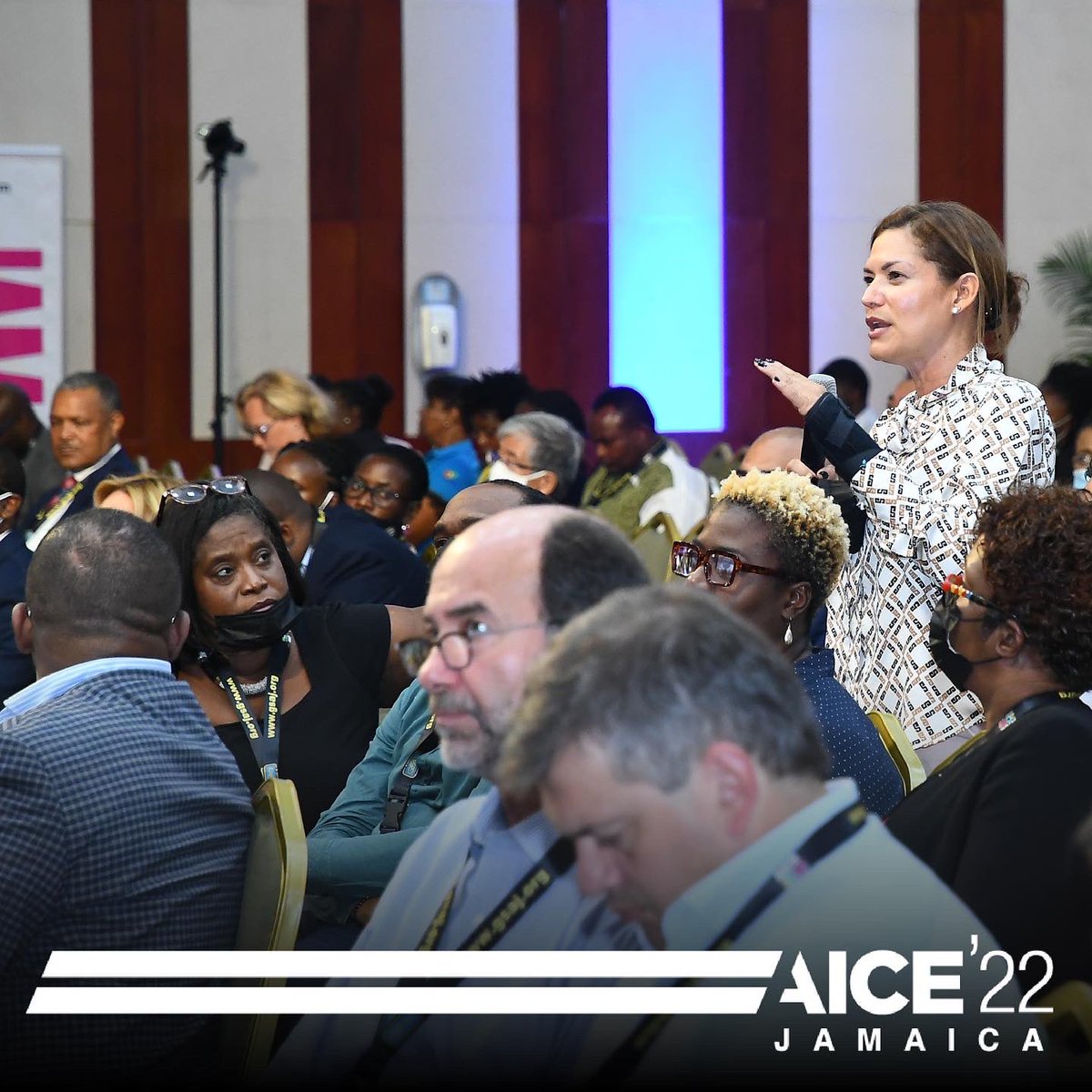 aiceja22's tweet photo. Professor Gordon Shirley, CEO of the Port Authority of Jamaica, hosted the 1st panel of the second day of #AICE2022 focusing on "defining the future of supply chain resilience." https://t.co/Gk7Pd6MHZZ