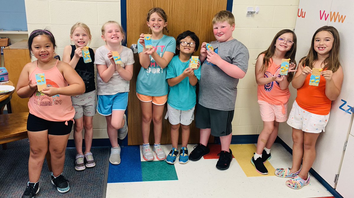 We made our snack today in summer school! Our theme is “Aquatic Adventure” and we are building water parks! 🏖🌊🤿