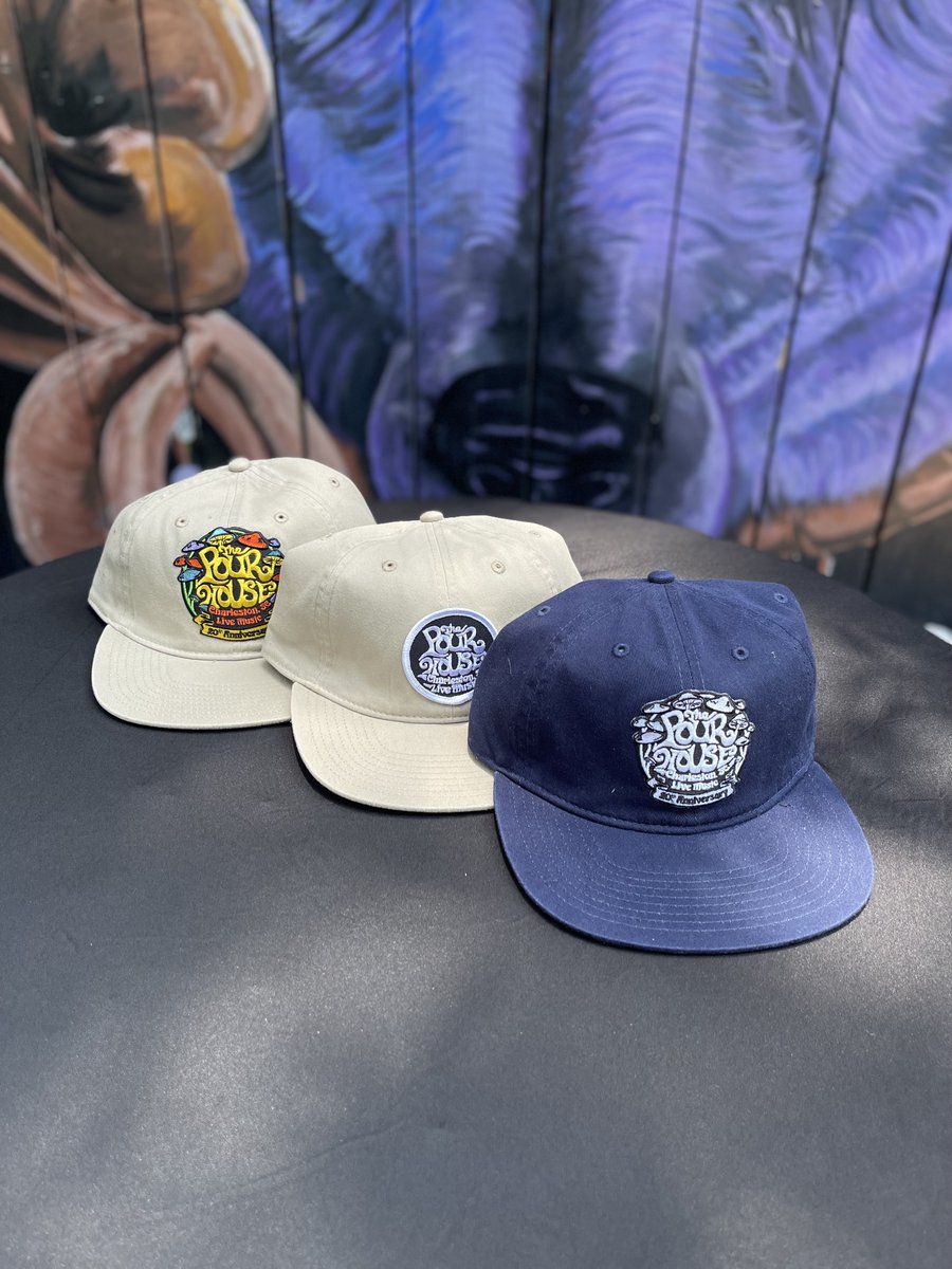 CHSPourHouse's tweet photo. 🚀 Fresh Merch alert! 🧢 Grab a PoHo 20th anniversary #Mushroom cap &amp; checkout some other new merch below! 

Order here - https://t.co/Xc4Ff2Pfkn

Hats by @bravefriend_net + stickers &amp; patches from #CyGoodies! https://t.co/cbXSNn5Gq9