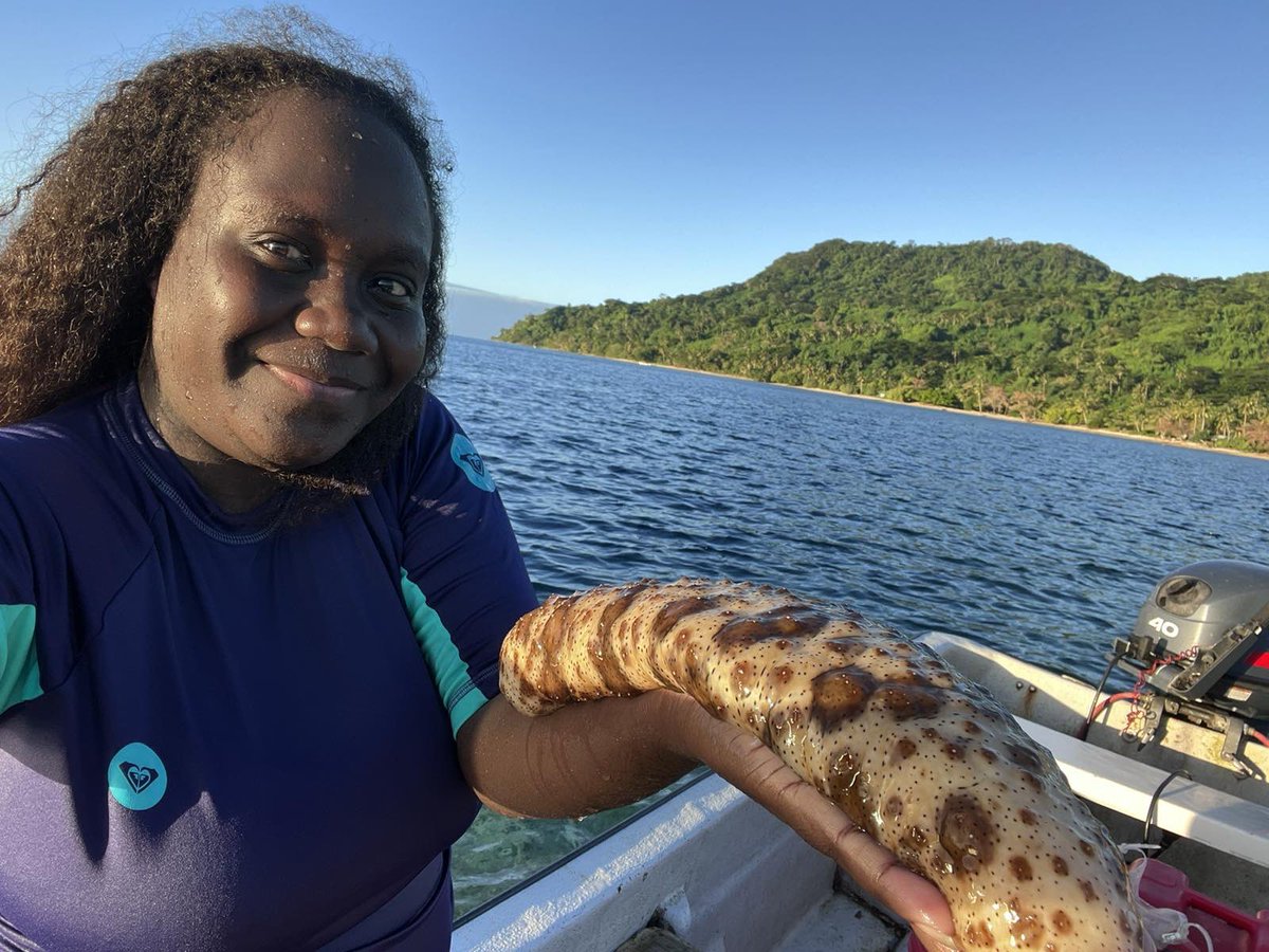 Halo oloketa! Introducing Sabrina Pania MSc students and an ACAIR scholarship recipient. Sabi is studying the Nutritional composition of holothuroids in Fiji and the Socioeconomic impacts of harvest bans on rural communities.