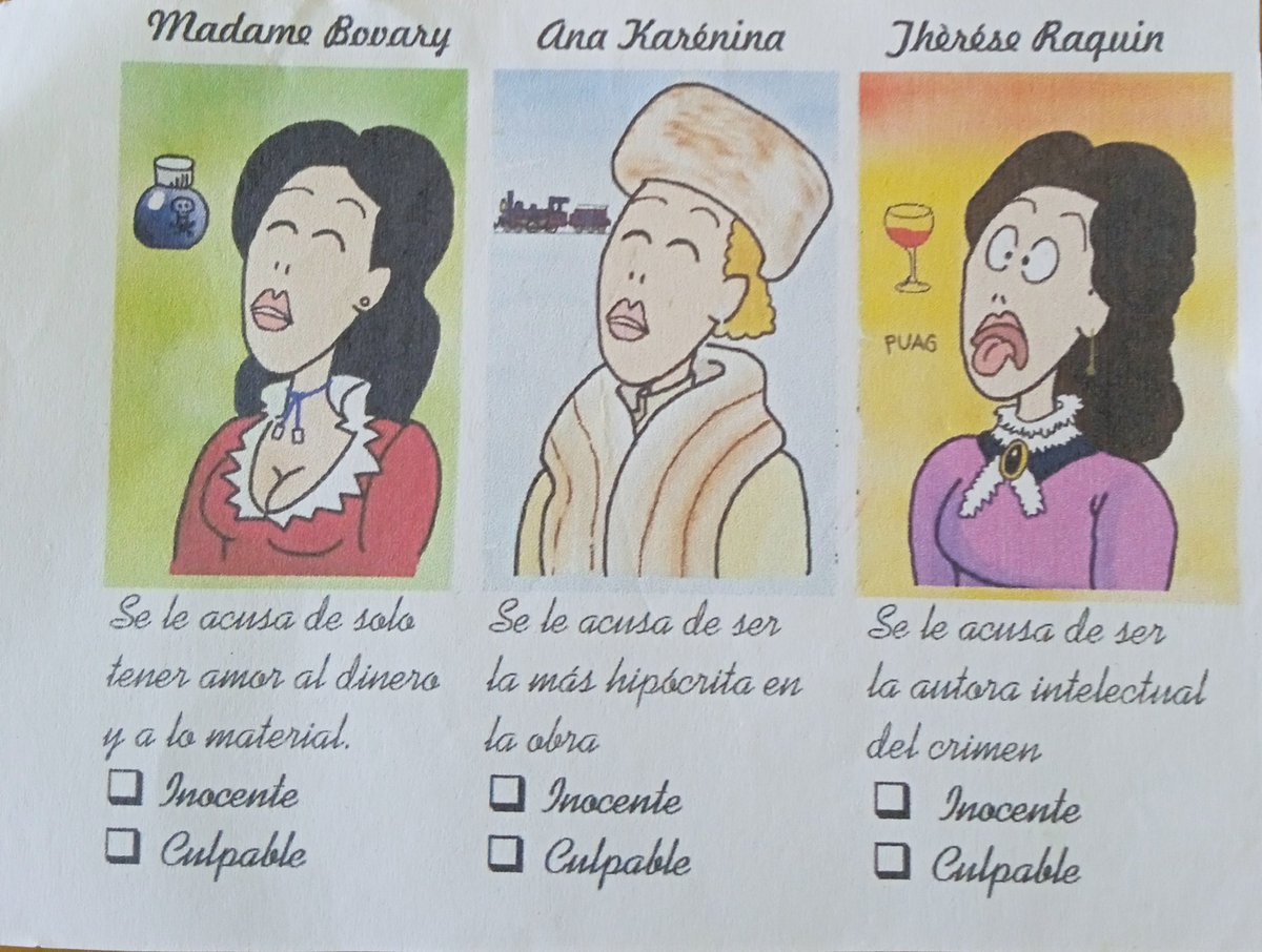 Cezco_Ali's tweet photo. La evaluación del día de hoy, de Literatura Universal, consistió en realizarle un juicio a estas tres mujeres. Dividido el grupo entre defensores y acusadores se debía determinar la inocencia o culpabilidad de estos personajes femeninos. Veamos que podemos sacar de aquí... https://t.co/Z5RpUY8UJn