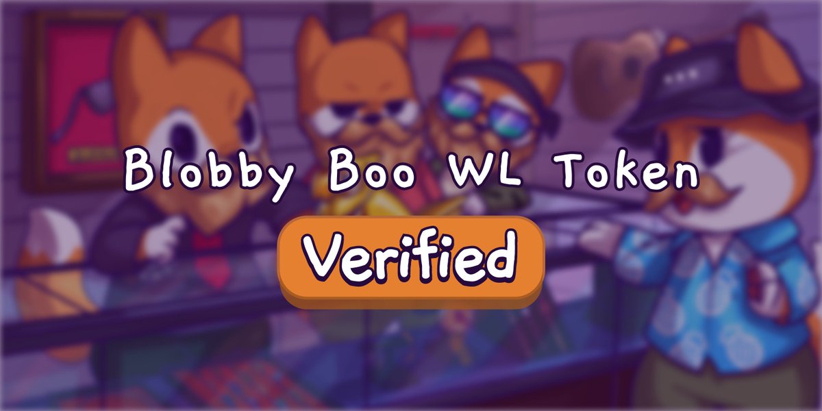 Blobby Boo Crew's WL Token (famousfoxes.com/tokenmarket/GZ…) has been verified on our Famous Token Market, a safe and secure way to p2p trade tokens! 🟠
<a href="/BlobbyBooCrew/">BlobbyBooCrew</a>

<a href="/FamousFoxFed/">Famous Fox Federation 🦊🟠</a> #FamousFoxes $SOL #SolanaNFTs