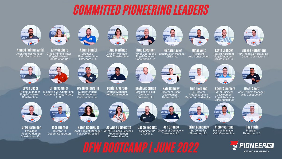 _PioneerIQ's tweet photo. Congratulations to the newest members of the Pioneering Leader Community!
 
Help us celebrate these leaders who are taking charge and are committed to carrying their flags!
 
#pioneeriq #leadon #Bootcamp #pioneeringleader #leadshipdevelopment #leadership #DFW https://t.co/wxCLfXVfex