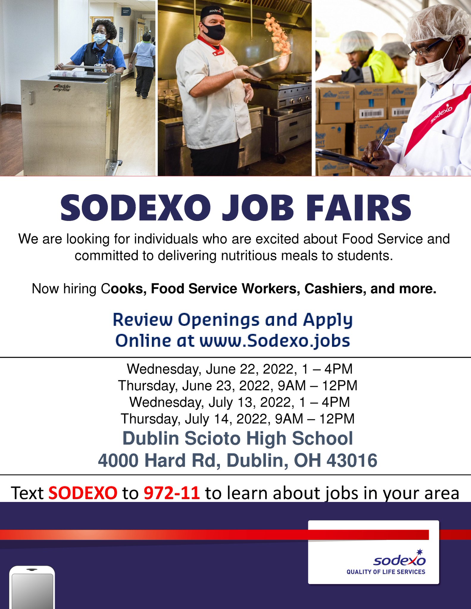 Dublin City Schools on Twitter "Sodexo is hosting a job fair on June