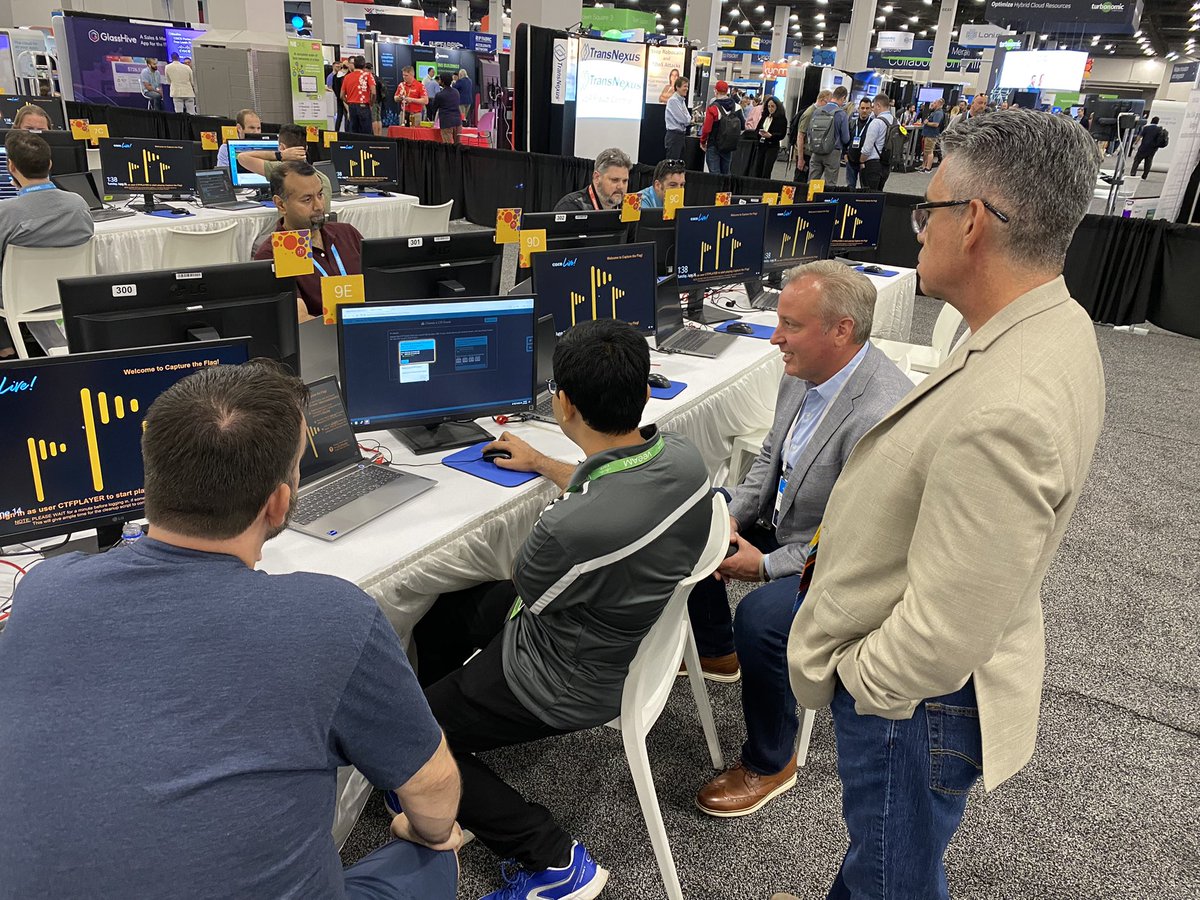 Jason_Gooley's tweet photo. Get to the @ciscoctf zone @CiscoLive to experience a gamified way of learning like you’ve never seen before!!!

#EveryonesDoingIT

#ENgineering #ENvangelist

 #CiscoLive https://t.co/wmYe1CbBKw