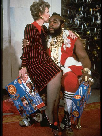 Mr. T and Nancy Reagan. (1983)