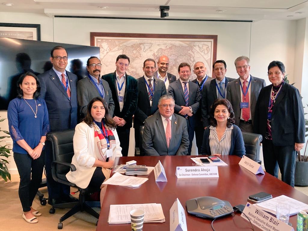 AmchamIndia's tweet photo. Thank you Mr. Tarun Chhabra @ChhabraT, Senior Director &amp; Ms. Helena Fu, Director for Technology Alliances @WHNSC for sharing political and economic insights on #energy and #security #USIndiaPartnership 🇺🇸 🇮🇳 #DoorKnockDC #EconomicPartnership #USIndiaDefensePartnership https://t.co/f97CzukWIc