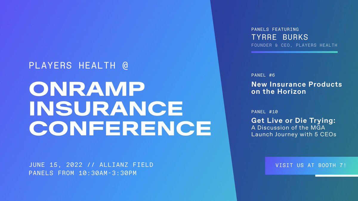 Players Health (@playershealth) on Twitter photo We're changing the game in insurance to create a safe sports environment.
Come check out our Founder and CEO, <a href="/TyrreBurks/">Tyrre Burks</a> tomorrow at @onrampinsurance at Allianz Field! We're changing the game in insurance to create a safe sports environment.
Come check out our Founder and CEO, <a href="/TyrreBurks/">Tyrre Burks</a> tomorrow at @onrampinsurance at Allianz Field!