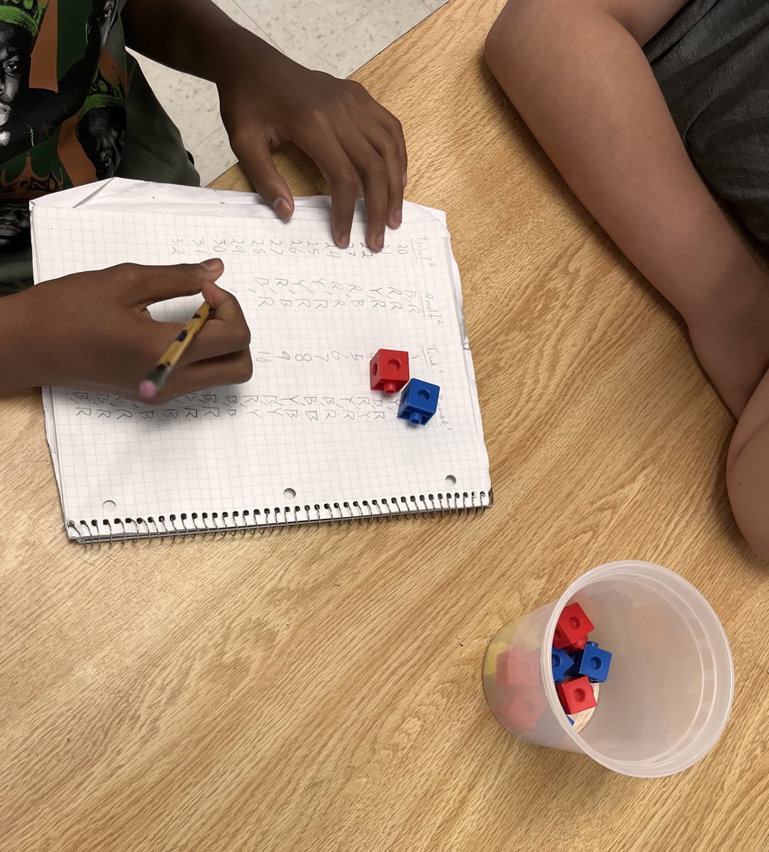 antheachanku's tweet image. Ss compared theoretical probability of 2 dependent events with experimental probability — came pretty close ✅🤔💭 #grade7math #probability