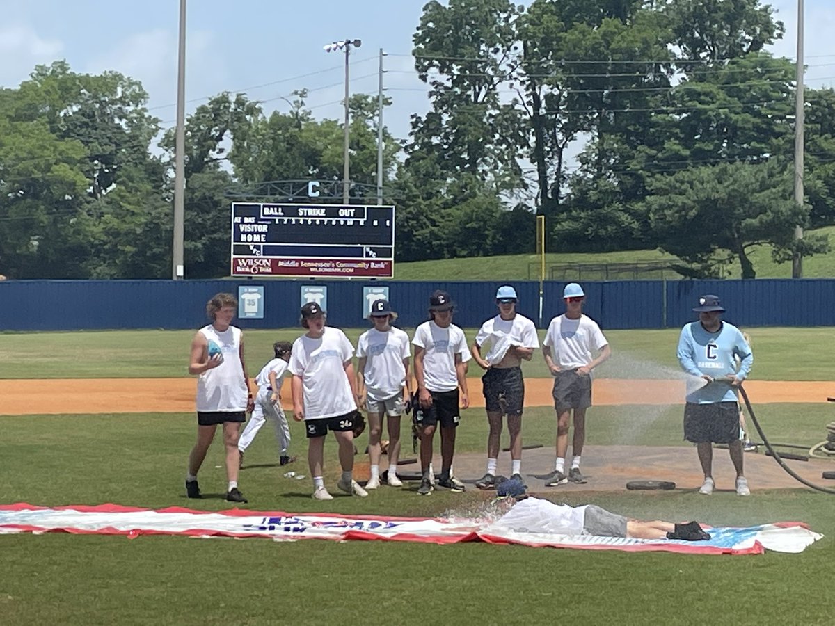 2022 CHS Kids Baseball Camp is a Wrap! Two fun-filled days with over 80 campers learning the fundamentals of baseball. And the best part was cooling off with some old fashioned slip n slide fun! Thanks for trusting us with your kids! <a href="/CHSCAC/">Cougar Athletic Club</a> <a href="/wcsCHSAthletics/">Centennial Athletics</a> <a href="/wcsCHS/">CentennialHighSchool</a>