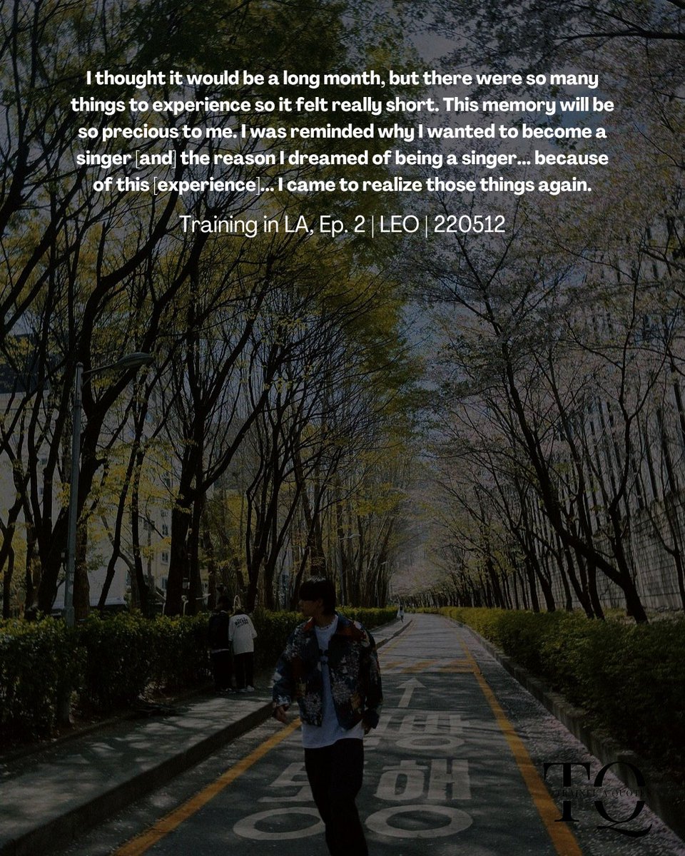 TraineeA_Quotes's tweet photo. "This memory will be so precious to me..." 
#TraineeA #Trainee_A #traineeaintnoprivacy #leo #traineea_leo #leotraineea https://t.co/gdNuIPrgVo