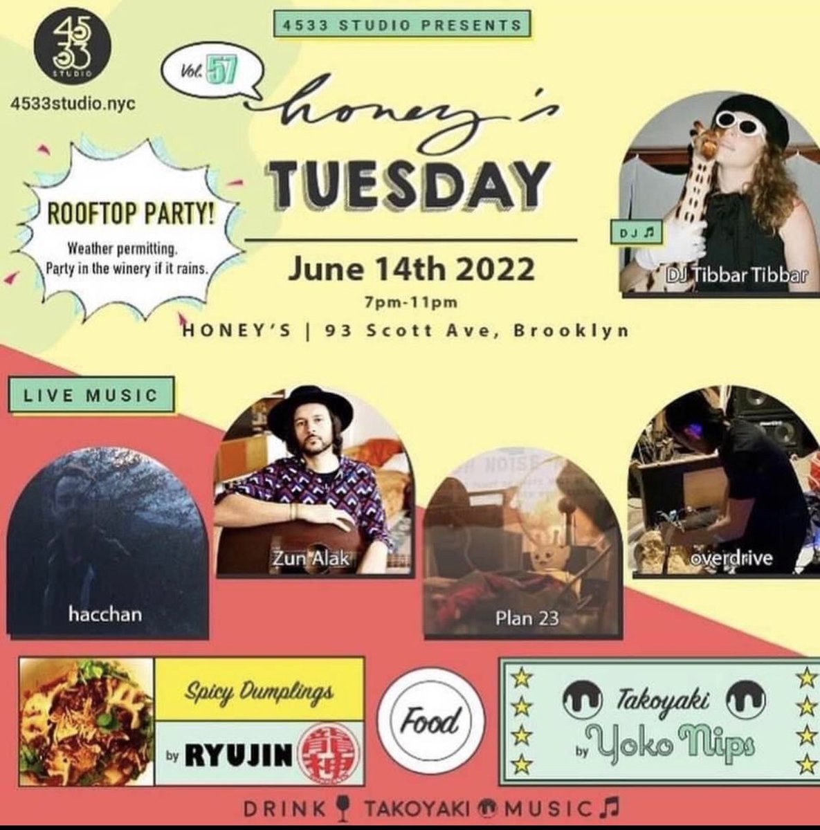 plan_23's tweet photo. Come party with us on a Bushwick rooftop tonight 7-11 @ Honey’s 93 Scott Ave, Brooklyn, NY. Plan23 goes on 9pm EDT. https://t.co/UeFJlq5hXB