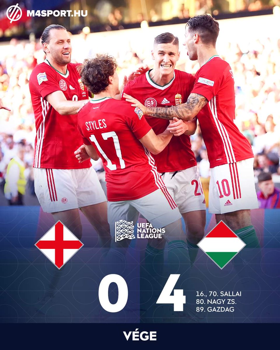 arpad_burany's tweet photo. Életreszóló èlmèny volt ez a meccs! A magyar válogatott megérdemelten nyert ekkora különbséggel, jó volt ezt megélni.A magyar himnuszt kifütyülő angol szurkolók szép gólokat láthattak, az angol játékosok pedig letérdeltek..a magyar csapat előtt..kétszer.. ;)
#csakegyutt #magyarok https://t.co/Vy3A480A1G