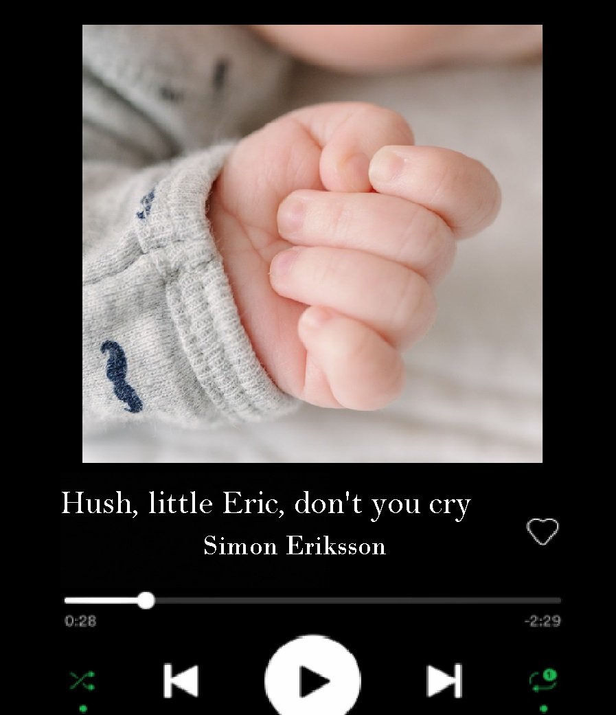 KristendiaryY's tweet photo. Simon wrote a lullaby for their son Eric😭💜
Wilmon one day will be wonderful parents, and Eric will be so lucky to have such loving and caring dads👬👶❤❤❤
They will always love and support each other💜
#YoungRoyals #Wilmon #Eric #futurefic https://t.co/rVqSH3BAx7