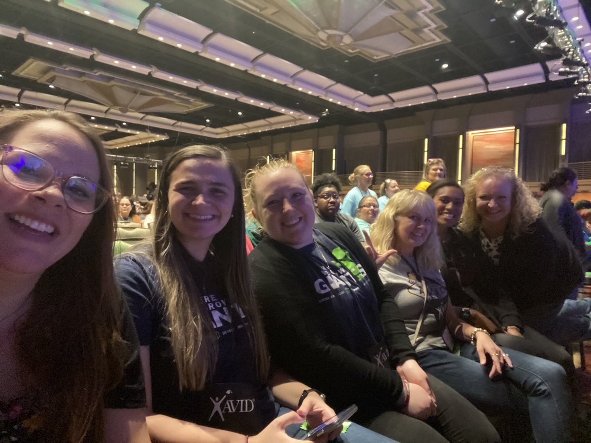 Ready for our general session! Big excitement! #AVID4Possibility
