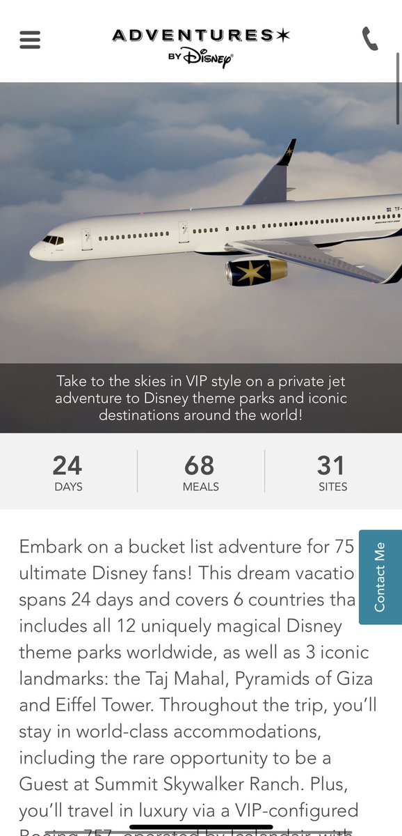 DCAoutloud's tweet photo. I’ll be starting a gofundme to afford this Adventures By Disney trip STARTING at $109,995

WHAT https://t.co/toAaLNPwmM