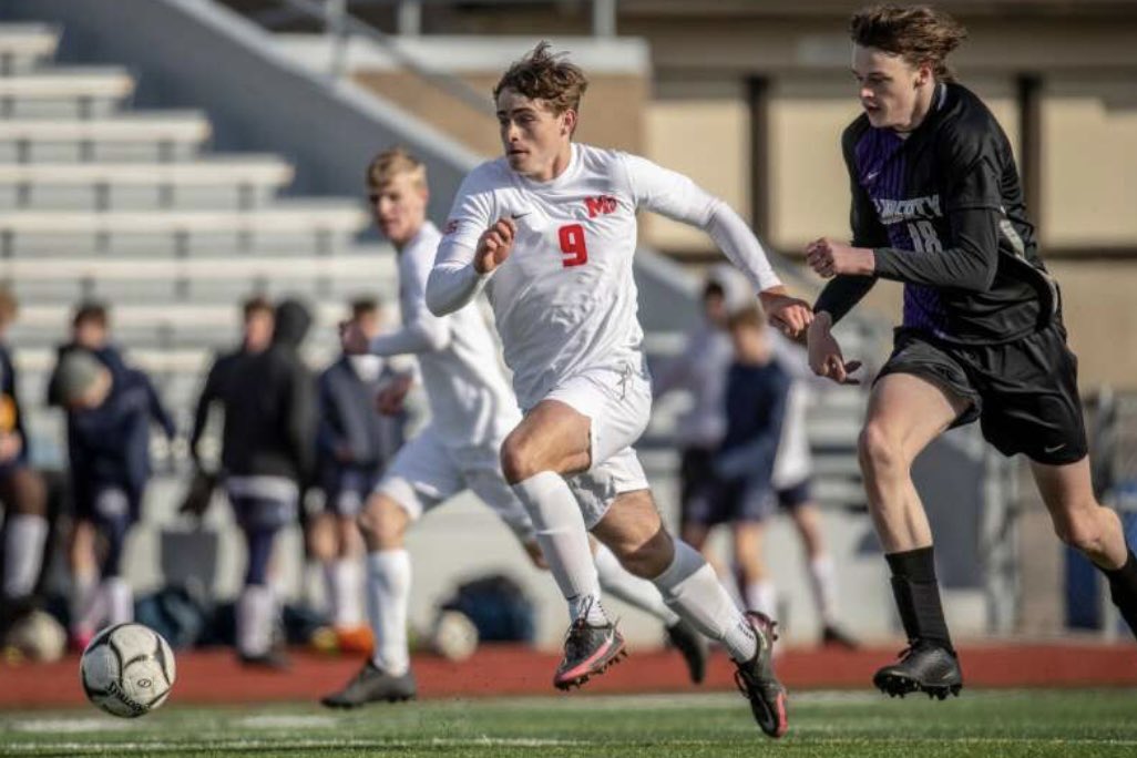 MarionSoccer's tweet photo. Huge congrats to juniors, Jackson Kirsch (1st Team) and Calen Claypool (Honorable Mention) on their all-state selections!! #GoWolves https://t.co/avt484AlF7