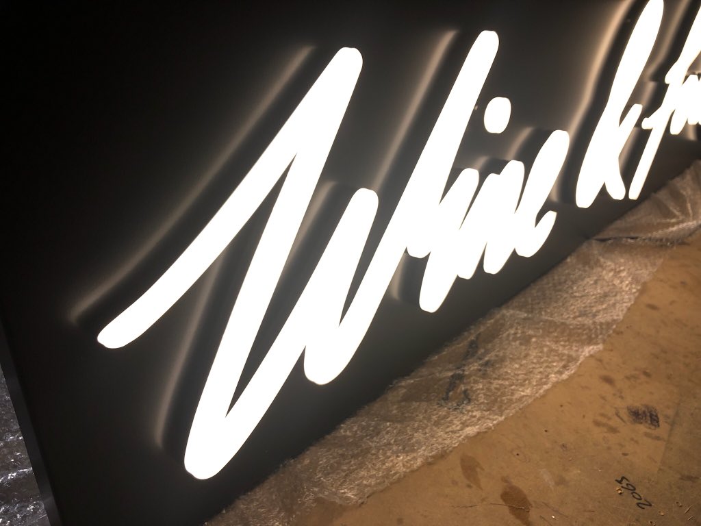 vvsltd's tweet photo. If, like the @JoeMarlerShow you are looking for neon, back lit or illuminated signage, get in touch as we produce in house customised signage to make your brand stand out #signage #illuminatedsignage https://t.co/4ocr2ccU1b