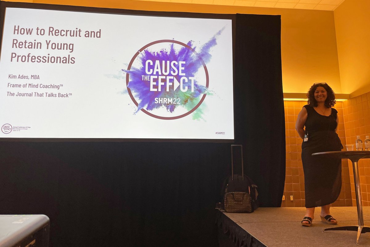 kimades's tweet photo. What an honour to share my presentation on #recruiting and #retaining #youngprofessionals with over 500 people at #SHRM22 today! https://t.co/ymubMPYjMS