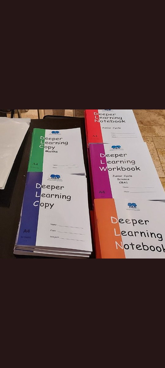DeepLearnCopies's tweet photo. Orders continuing to come in for the new school year.Thanks to all. A big shout out to all the teaching &amp; learning committees who have sampled the copies and notebooks this year @MsStacyS @StOliversCC @CTI_Clonmel @StFiniansCC @ricecollege @CbsMidleton @RichelLong @ColaisteNaMi https://t.co/SDjQsl819Y