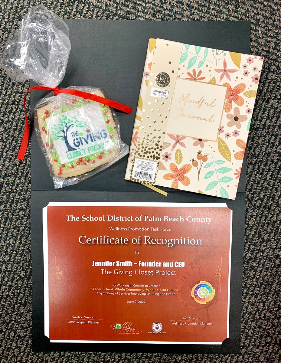 GCPJax's tweet photo. The Giving Closet Project was recognized last week by The School District of Palm Beach County at the Wellness Promotion Taskforce “Your Time to Shine” Event. We are so thankful for all of our amazing volunteers that show up for our homeless and low-income youth every day! https://t.co/b4M1ZQjTtV