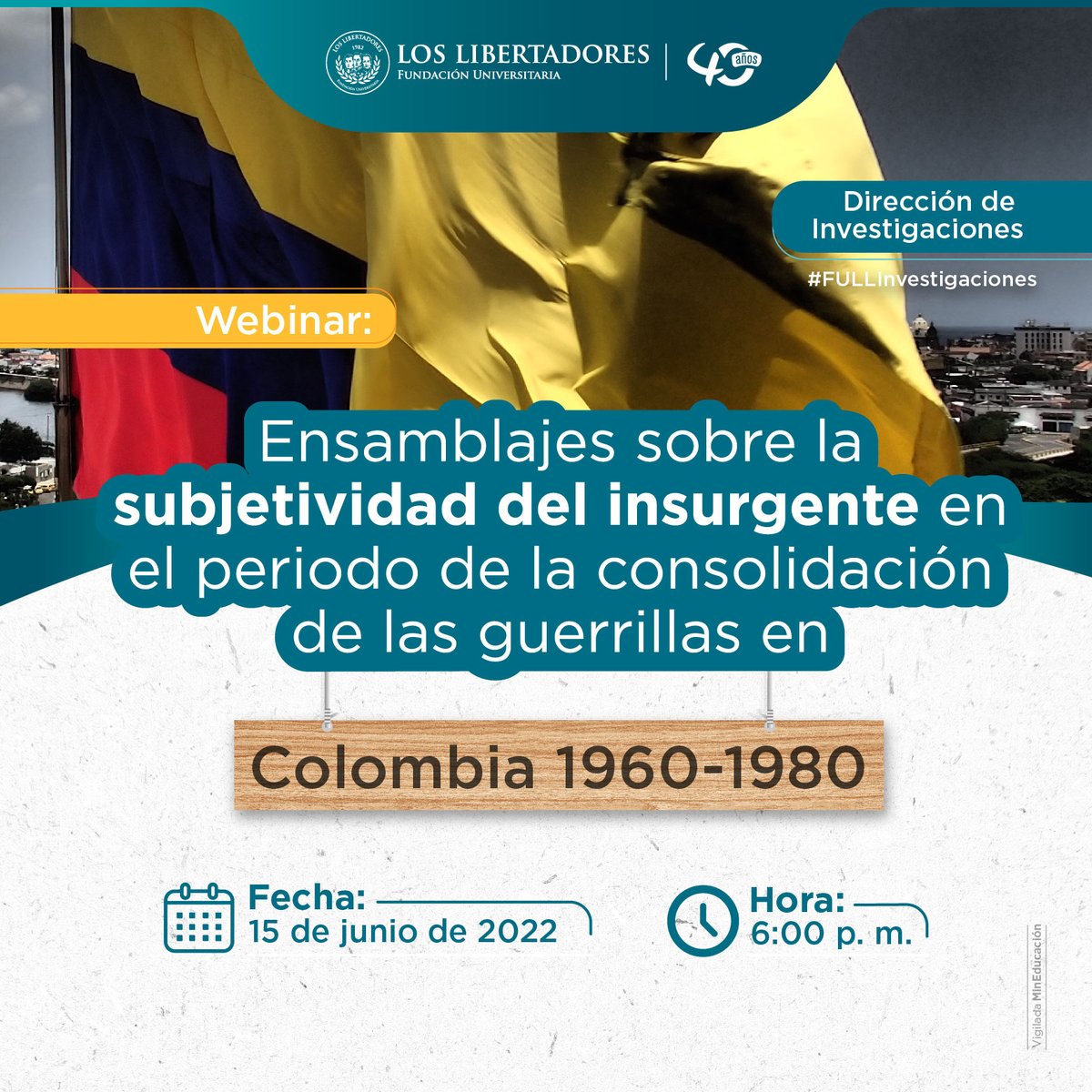 DirInves_FULL's tweet photo. Hoy #FULLWebinar Psicología de las emergencias-Enfoque psicosocial y salud mental.
#FULLInvestigaciones #CienciasHumanasySociales
⏰6:00 p.m.
¡Conéctate! https://t.co/zEPOWvPVpg https://t.co/wYXIYQydYG