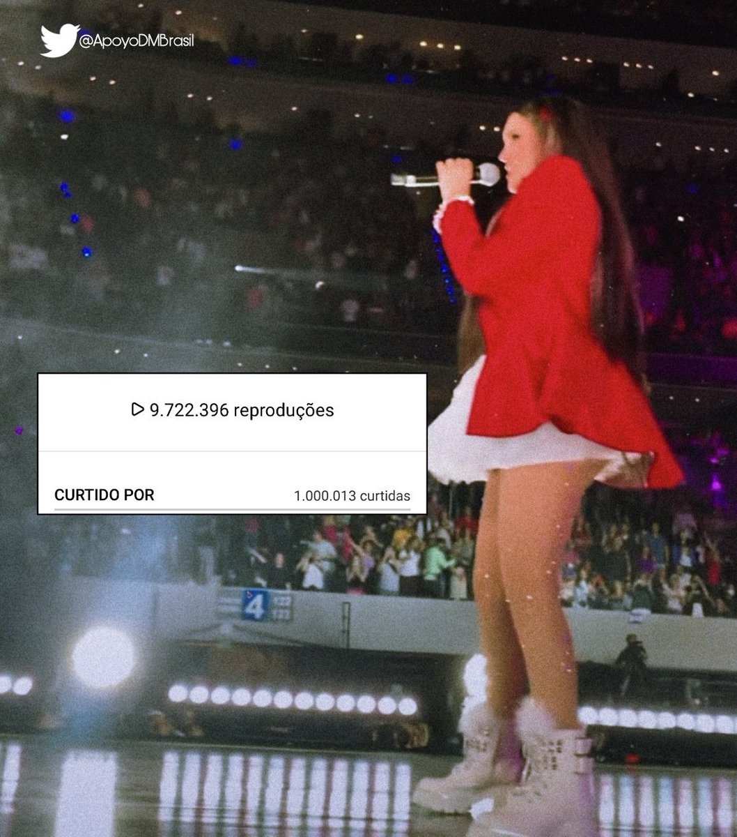 ApoyoDMBrasil's tweet photo. 📍 INFO

— SUCESSO GARANTIDO! 

O reels no Instagram da @DulceMaria cantando a música "Aún Hay Algo" acaba de alcançar a marca de mais de 1 MILHÃO de curtidas e quase 10 MILHÕES de visualizações! 
É a Dulce Maria alcançando MILHÕES de corações! ❤️

🔗https://t.co/Twt3rCbMsy https://t.co/PXkx2xgM0H