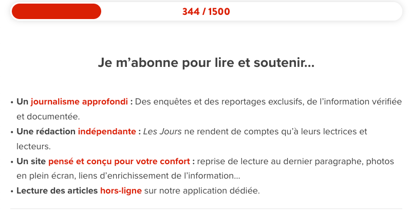 Lesjoursfr's tweet photo. Aïe, pas assez de personnes ont répondu à notre appel depuis le début de notre campagne. Comment vous convaincre qu'on a besoin que le compteur atteigne 1500 d'ici au 15 juillet? C'est l'avenir des Jours qui est en jeu…

https://t.co/2YYMkhfijP https://t.co/xVYmqJt2ku