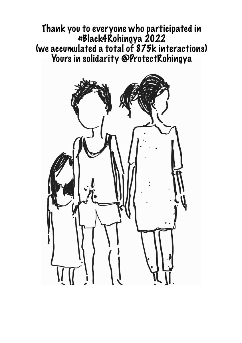 ProtectRohingya's tweet photo. Thank you for joining the movement #Black4Rohingya https://t.co/tOnVRPDIpP