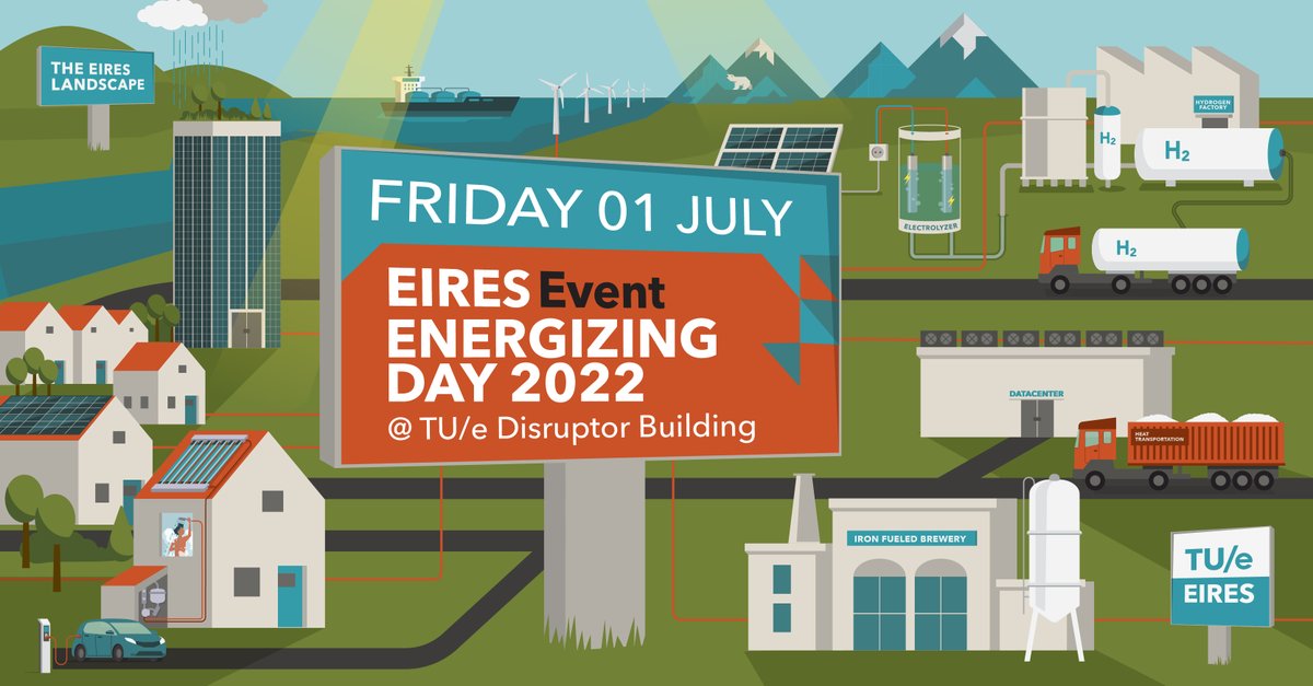 🔸 𝐄𝐈𝐑𝐄𝐒 | 𝐄𝐧𝐞𝐫𝐠𝐢𝐳𝐢𝐧𝐠 𝐃𝐚𝐲 | 01 July 2022🔸 This summer, EIRES will celebrate its 🎁 2nd birthday 🎁 Join us in person for an energizing day of talks, discussions, and networking: tue.nl/en/our-univers…