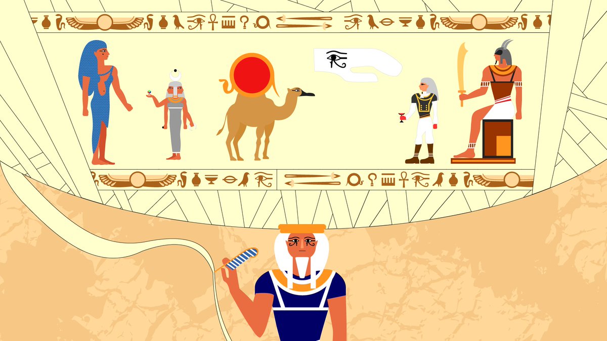 Nabot51's tweet photo. Bon je sais. Tel décrit dans la vidéo les 7 dieux du Sultanain, semble plus dans une ambiance 1001 nuits, mais j’ai trouvé sympas de jouer avec illustrator pour en faire des hiéroglyphes, un avis ? #CDSI #FDCN https://t.co/gcFXRdgEv5