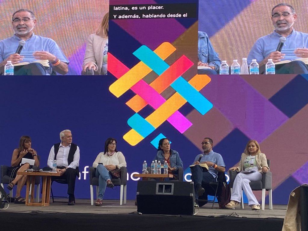 JuventudesCUTH's tweet photo. #JCUTH en #CLACSO2022. Nuestra compañera Zenia Díaz, secretaria de juventudes CUTH, participando en el diálogo Los desafíos de los movimientos sindicales en América Latina.  #SomosObrerxs #CUTH #JCUTH @Zqumic9 https://t.co/uRfnlawpWO