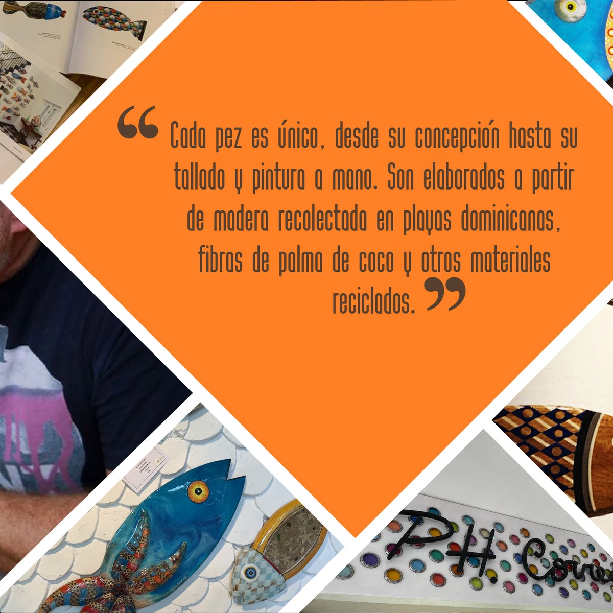 Popularenlinea's tweet image. Te presentamos a Patricio Correa: artesano dominicano y  protagonista de hoy de nuestra #GenteNaranja.