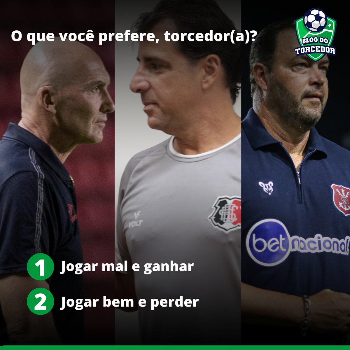 blogdotorcedor's tweet photo. As últimas atuações das equipes da capital vêm deixando o torcedor pernambucano com uma 'pulga' atrás da orelha. 👂 Mas o que você, como torcedor, prefere? Baixo rendimento e o resultado positivo, ou boa atuação com um final triste? 👀

#futebol #serieb #serid #ls #vv https://t.co/NaAsqW1kyz