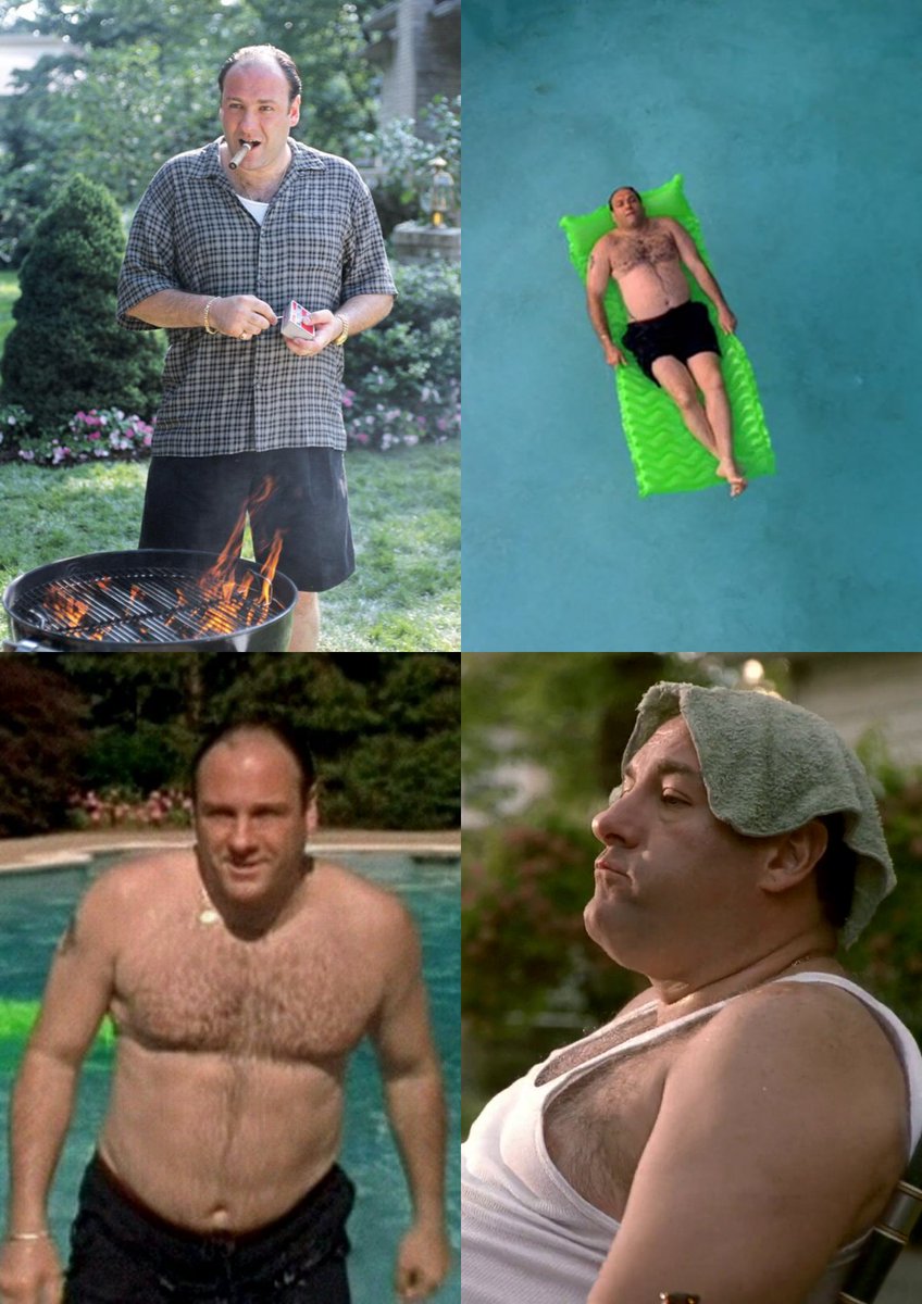 orange_peelbeef's tweet image. I want a Tony Soprano summer