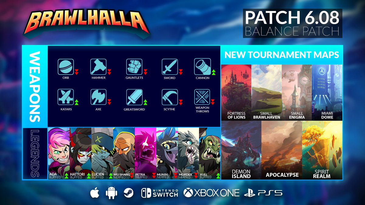 Sand_Wic's tweet image. Brawlhalla Patch Graphic Concept

#Brawlhalla