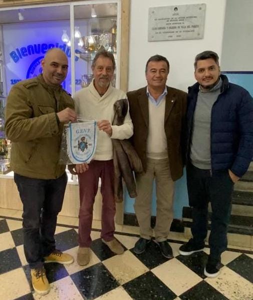 DeportesBA's tweet photo. La Secretaría de Deportes de la Ciudad acompaña al @ClubGevp en sus primeros cien años de vida. Participaron de los festejos el Director General de Desarrollo Deportivo y Deporte Social, Gabriel Santagata y el Gerente de Clubes y Federaciones Bruno Marconetto https://t.co/VsSnn4wUxT