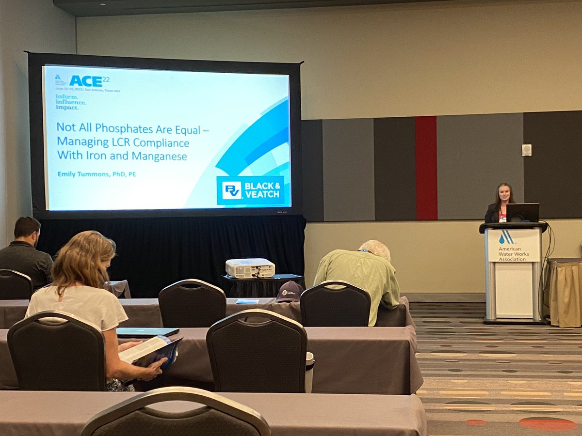 stevesimpson64's tweet photo. Great presentation on corrosion control strategies by Dr. Emily Tummons @Black_Veatch at #ace22! https://t.co/BLVwnzj6DP