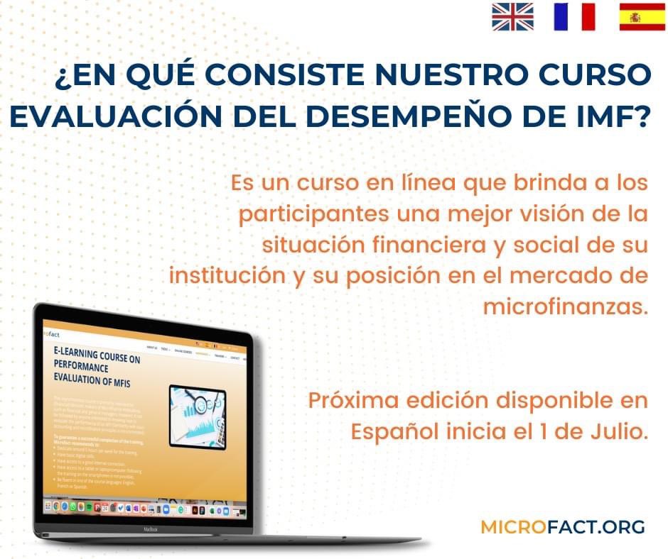 Andares_Mujeres's tweet image. El curso “Evaluación del desempeño de las IMF” es un curso asincrónico dirigido principalmente a directivos y equipo gerencial de las instituciones de microfinanzas.
#becaandares #microfact #imf #capacitacion #mujereslideres