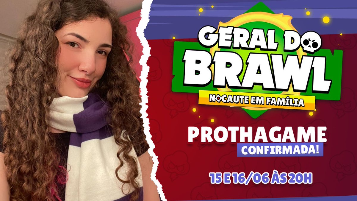 prothagame's tweet photo. CONFIRMADA para 2ª Etapa do #GeralDoBrawl22 - Nocaute em Família 👨👩👧👦💥🔥 Espero que estejam lá torcendo por mim! #TeamTha
📆 15 e 16/06
⏰ 20:00H
👉 Saiba tudo em https://t.co/vsIAttTP9f
@BrawlStarsBRC https://t.co/yw18j49xNt