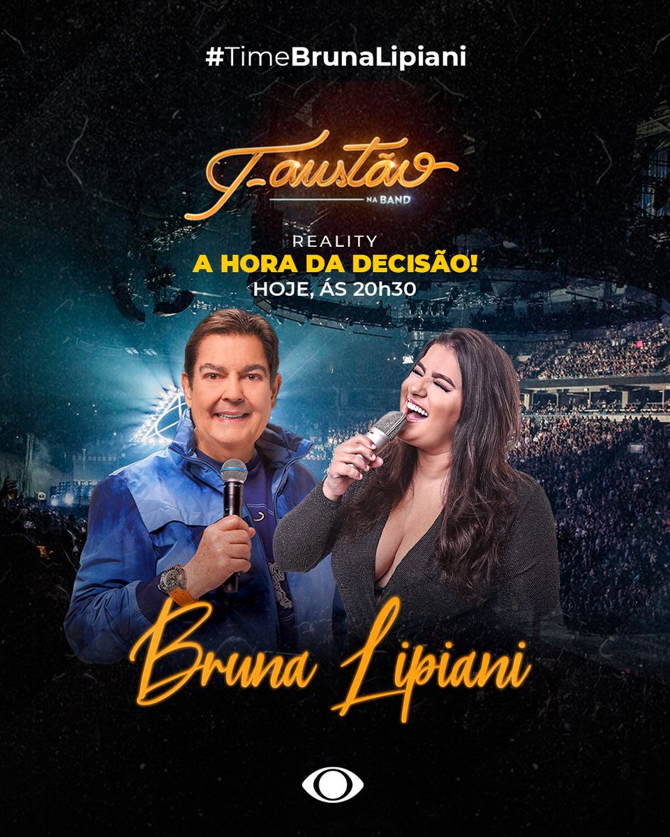 Bbabi04's tweet image. Hoje é dia de assistir a melhor cantora na Band
@BrunaLipiani
#TimeBrunaLipiani