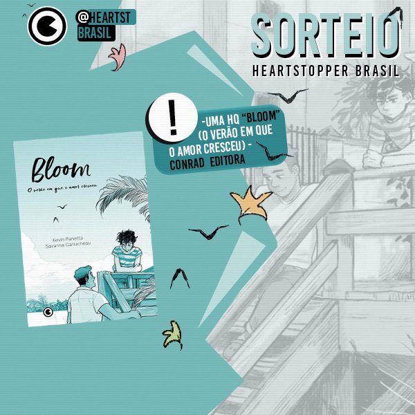 heartstbrasil's tweet photo. SORTEIO 🍂🍞

Em parceria com a Conrad Editora, vamos sortear DOIS exemplares da HQ 'Bloom: O verão em que o amor cresceu' faltando uma semana para seu lançamento! Para participar basta:

• Nos seguir, @heartstbrasil e a @ConradEditora;
• Dar rt e fav nesse tweet; https://t.co/AKASiPwTGP