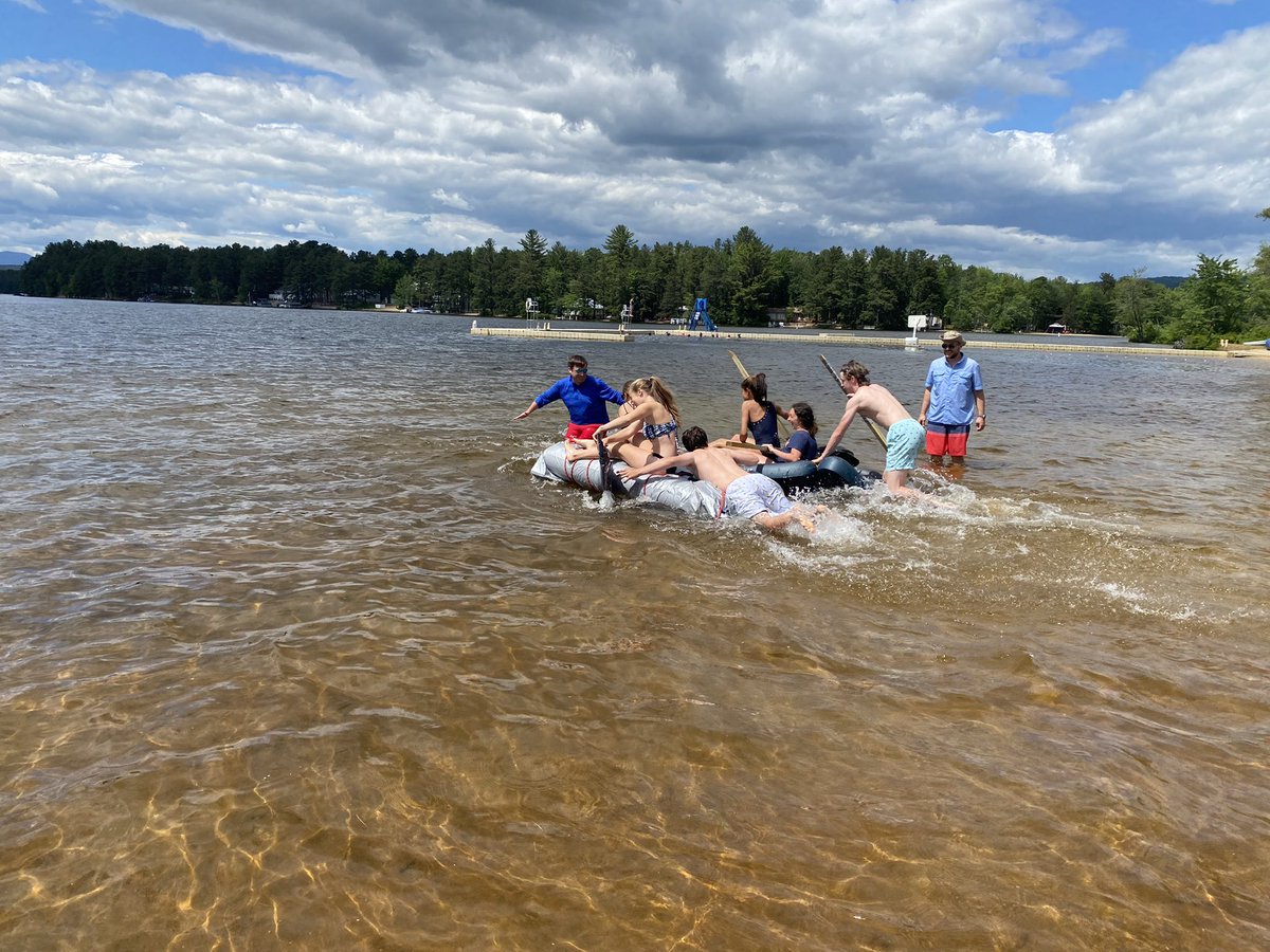 CCRaider_Champ's tweet photo. Creativity and teamwork at its best! Team raft builds! https://t.co/qE08P6pP3C