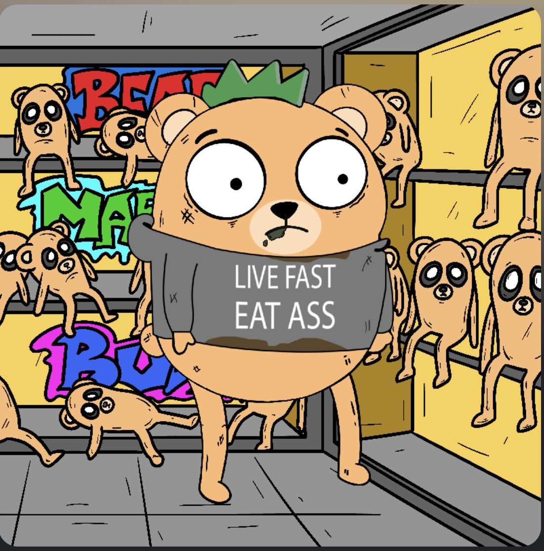 nftgodboy7's tweet photo. Finally an nft project that speaks to me. Already top 150 trending on opensea in like 2 fucken hours! @bearmarketbuds #NFT #OpenSeaNFT #Trending https://t.co/WKqxsC8pDq