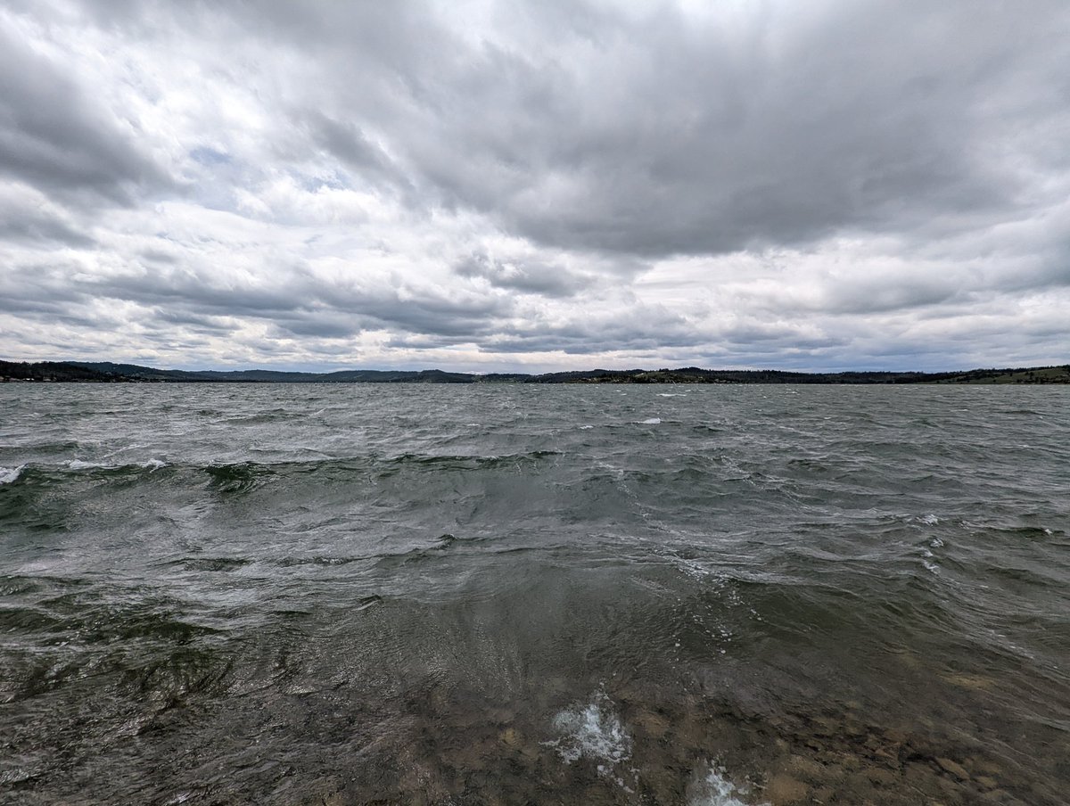 corbydickerson's tweet photo. @NWSMissoula Boy howdy it's windy up here at #GeorgetownLake! Easily 2 to 3 foot waves with lots of whitecaps.
#mtwx https://t.co/HbQ5362mCE