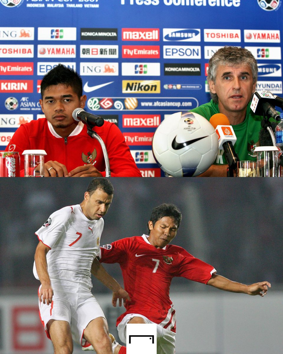 GOAL_ID's tweet photo. 15 tahun lalu terakhir kali Indonesia berlaga di Piala Asia 🇮🇩 

Masa lalu yang indah, kini kembali terulang ✅ 

#TimnasDay #MatchdayGoal https://t.co/28uYOqZxSb