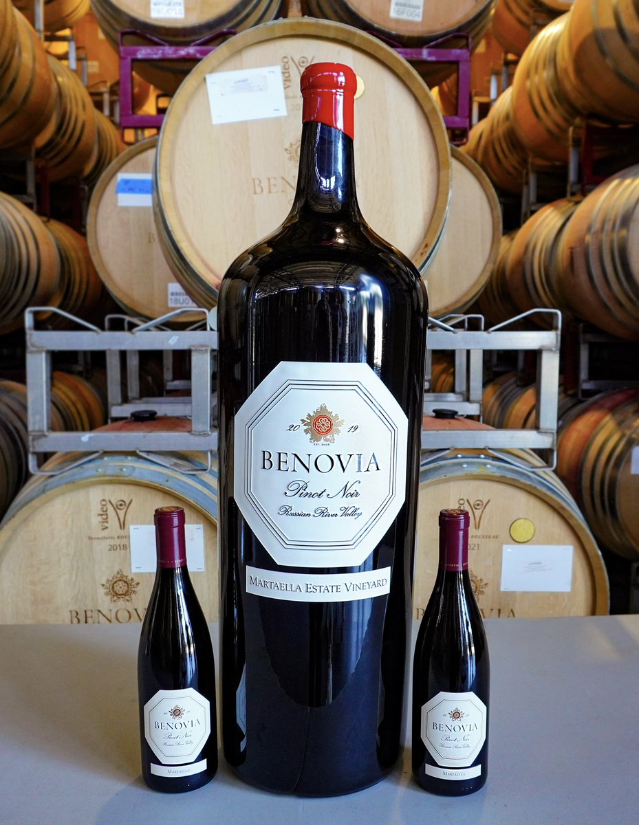MarkOldman's tweet image. hugely excited for my 16th year appearing at the Aspen @foodandwine Classic - happening this weekend. For my "World's Best"seminars, the @BenoviaWinery winery has created this astonishing 18-L (aka "melchior" size) of '19 Benovia "Martaella Estate" Pinot Noir. #fwclassic #wine